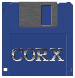 Cartridge artwork for Corx on the Commodore Amiga.